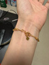 周大生黄金手链女足金路路通光珠双层金手链手饰生日礼物送女友4.27g 实拍图