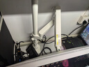 Brateck北弧 显示器支架 倒挂机械臂 电脑支架桌面夹式底座 倒装屏幕升降臂E500pd白17-40吋 宿舍悬空托架 实拍图