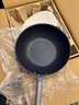三禾微纳无涂层不粘炒锅可立盖炒菜锅无油烟含钛锅具30cm黛蓝青配钢铲 实拍图