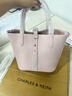 CHARLES&KEITH简约通勤手提水桶包菜篮子包生日新年礼物送女友CK2-10151518 Cotton Candy Pink棉花糖粉 S 实拍图
