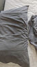 MIDO HOUSE铭都床上四件套纯棉60支水洗棉床单 深云灰配银鱼灰 1.8m床笠款 实拍图