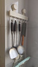 YWEEL奶白吸盘厨房挂钩架挂杆壁挂厨具挂架勺子铲子置物架多功能收纳架 实拍图