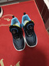 李宁热男童运动鞋防滑秋冬季皮面加绒儿童运动鞋中童男孩跑步鞋女童男女 8002黑蓝 30 码内长19cm 实拍图