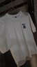 名创优品（MINISO）短袖男纯棉休闲宽松夏季圆领百搭青少年潮流半袖t恤 白 L 实拍图