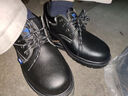 蓝鸥盾劳保鞋男士透气防臭钢包头防砸防刺安全工作牛皮工地鞋9101L 39 实拍图
