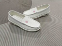 礼莎护士鞋女工作不累脚软底气垫防滑夏季凉鞋医护专用舒适小白单鞋子 护士鞋【粉色小花款】防磨气垫 38 码 实拍图