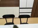 源氏木语实木餐椅奶油风白色吃饭椅子家用感黑色橡木靠背椅 【2】(橡木烟熏色)0.47米圆弧餐椅 实拍图