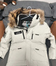 波司登（BOSIDENG）极寒90鹅绒羽绒服短款冬季男女款一手长大毛领保暖加厚外套 燕麦色7185 S 160/84A 实拍图
