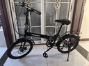 永久折叠自行车7级变速男女式成人学生青少年儿童城市休闲单车黑色 实拍图