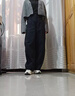 优衣库女装针织廓形长裤/弯刀镰刀裤子25秋冬新款483722 483722/09黑色 M 实拍图