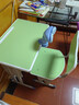 晶霄儿童学习桌椅套装作业课桌子小孩书桌写字桌学校小学生家用可升降 【校园pro款】双柱课桌+椅太子绿 实拍图