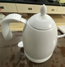 maxwin 家用电热水壶长嘴烧水壶泡茶专用手冲咖啡壶开水壶小型茶艺壶防烫全自动断电茶具功夫茶酒店 0.6L 月光白 实拍图