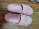 洁丽雅（Grace）居家情侣加厚拖鞋简约清新马卡龙色男女款凉拖凉拖鞋 卡其 44/45 实拍图
