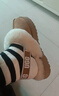 UGG秋季女士茸茸毛鞋领厚底懒人毛毛鞋 1166733CHE|栗色 36 实拍图
