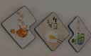 现代简约客厅餐桌挂画餐厅墙面上墙装饰画饭店壁画轻奢高级感墙画 美味生活 40*40cm水晶膜三联画 实拍图