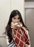 CHANEELR & KARITH围巾冬季女2025新款围脖加厚保暖披肩送女生老婆轻奢生日新年礼物 轻奢时尚百搭ck风【黑配卡其】 实拍图