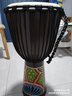 莫森（MOSEN）12英寸彩绘非洲鼓 纯羊皮印尼实木桃花芯进阶手鼓免调音 颜色随机 实拍图