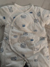 童泰秋冬婴儿衣服新生儿夹棉连体衣0-6个月宝宝哈衣 蓝色丨C款 66cm 实拍图