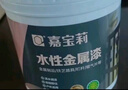 嘉宝莉防锈漆水性金属漆入户门改色漆彩钢瓦翻新专用漆油漆涂料中灰1kg 实拍图