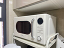 美的（Midea）微波炉复古奶油风微波炉小型家用20L易清洁解冻五档速热均匀加热全自动多功能一体迷你M2F转盘式 M2F复古奶油风微波炉 20L 实拍图