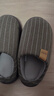奥康（Aokang）抗菌棉拖鞋男士秋冬季室内居家用保暖防滑防臭毛绒厚底情侣棉拖女 实拍图