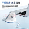 多彩（Delux）M618人体工学垂直鼠标立式静音办公有线电脑 便携可拆卸掌托 适用于惠普华硕联想笔记本 实拍图