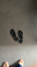 梵昇昱厚底人字拖女款外穿夏季2026新款防滑耐磨夹脚小个子增高沙滩凉拖 沉稳黑 39 【适合38码】 实拍图