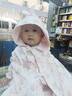 爱贝迪拉（AIBEDILA）婴儿披风斗篷秋冬外出女宝宝出门外套春秋加厚防风防寒小月龄披肩 塔瓦娜天鹅 【加长版型】衣长47cm 均码 实拍图