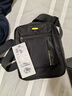 卡拉羊休闲运动包单肩包斜挎包男士帆布包超轻竖款潮流胸包旅行便携黑色 实拍图