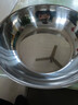 【不锈钢】和面盆厨房烘焙家用火锅盆洗菜打蛋汤锅盆醒面盆料理盆 34cm【热卖款】不锈钢和面盆 实拍图