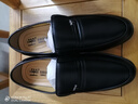 蜻蜓牌男士皮鞋正装鞋套脚透气商务休闲皮鞋男特大码中老年人爸爸鞋子男 黑色 38 实拍图