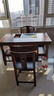 凝古轩 实木茶桌椅组合泡茶台带烧水壶一体式小阳台大板茶几整套办公室 1.26米宝鼎+1圈椅+4月牙椅 石茶盘+铜件 实拍图