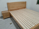 森林日记100%全榉木床全实木床双人床简约1.8米高铺硬板床婚床全原木床 床+1个床头柜 【特价】1.8*2米+松木床板和龙骨+2.7cm榉木床边 晒单实拍图