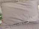 百丽丝水星家纺出品纯棉对枕套100支长绒棉枕套 四季纯色双人全棉枕巾 实拍图