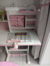 忆瞳儿童学习桌小学生家用写字书桌小孩写作业专用桌子可升降桌椅套装 80至臻粉-环保桌椅-阅+矫+台灯 实拍图