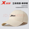 特步棒球帽男士大头围帽子男女2025新款夏季鸭舌帽显脸小四季遮阳帽 卡其色【58-62cm】 均码 实拍图