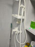 箭牌（ARROW） 家用浴室花洒 精铜淋浴花洒简易套装增压沐浴简易莲蓬头淋浴器 置物架喷枪花洒AE33109MMKW-P1 实拍图