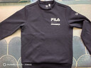 FILA斐乐官方卫衣男子针织长袖套头衫秋冬季简约休闲圆领健身运动上衣 RD宝蓝-NV L 175/96A 实拍图