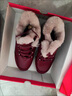 足力健老人鞋雪地靴高帮加厚棉鞋羊毛鞋2296303D 女/雅致红 39 实拍图
