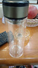 【⭐京东物流配送】高硼硅双层玻璃杯大容量泡茶杯水杯子茶水分离 【双层加厚】茶杯 350ml 1只 实拍图