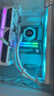 酷冷至尊（CoolerMaster）冰神G360/龙影2代 白色 ARGB CPU水冷散热器 2.1吋LCD屏显/优化铜底水道/多平台扣具/ATMOS II 实拍图