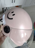 新日新日3C国标认证摩托电动车头盔男女四季通用骑行电瓶车半盔安全帽 樱花粉【高清短镜】 3C新国标A类 实拍图