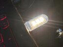 LED小夜灯氛围灯电脑键盘台灯床头灯充电宝移动电源野营便携灯 U形小夜灯【暖光】1个装 实拍图
