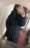 鸭鸭（YAYA）高端黑标鹅绒羽绒服男女长款过膝冬季新款加厚极寒保暖情侣外套 青光黑色 S 实拍图