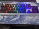 前行者GX 87键真机械手感游戏键盘鼠标套装有线静音薄膜键鼠台式电脑网吧笔记本办公背光USB外接外设 金属黑-彩虹光键盘 实拍图
