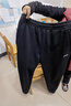 李宁运动裤男秋冬季新款2025加绒加厚防风休闲长裤束脚百搭裤子男秋季 黑色束脚（加绒加厚冬季款） M 实拍图