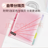 国誉(KOKUYO)淡彩曲奇·柔光·A5活页本大容量笔记本子记事本附5色分隔页 40张 粉色 WSG-RUYP62P 实拍图