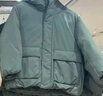 优衣库童装男童女童高性能复合连帽外套/保暖厚衣服473309 55 青绿色 120 实拍图