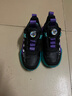 男童鞋子春秋冬季运动鞋新款皮面防水防臭学生中大童儿童跑步鞋 601/黑紫色 【防水皮面】 32 码(内长20.7cm) 实拍图