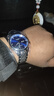 冠琴（GUANQIN）瑞士认证手表男士机械表防水夜光全自动名表多功能双日历商务男表 升级加强版/精钢蓝面/99%客户选择 实拍图
